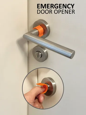 Clip o pieza de sujeción: Emergency Bathroom Door Opener — vista de referencia 2
