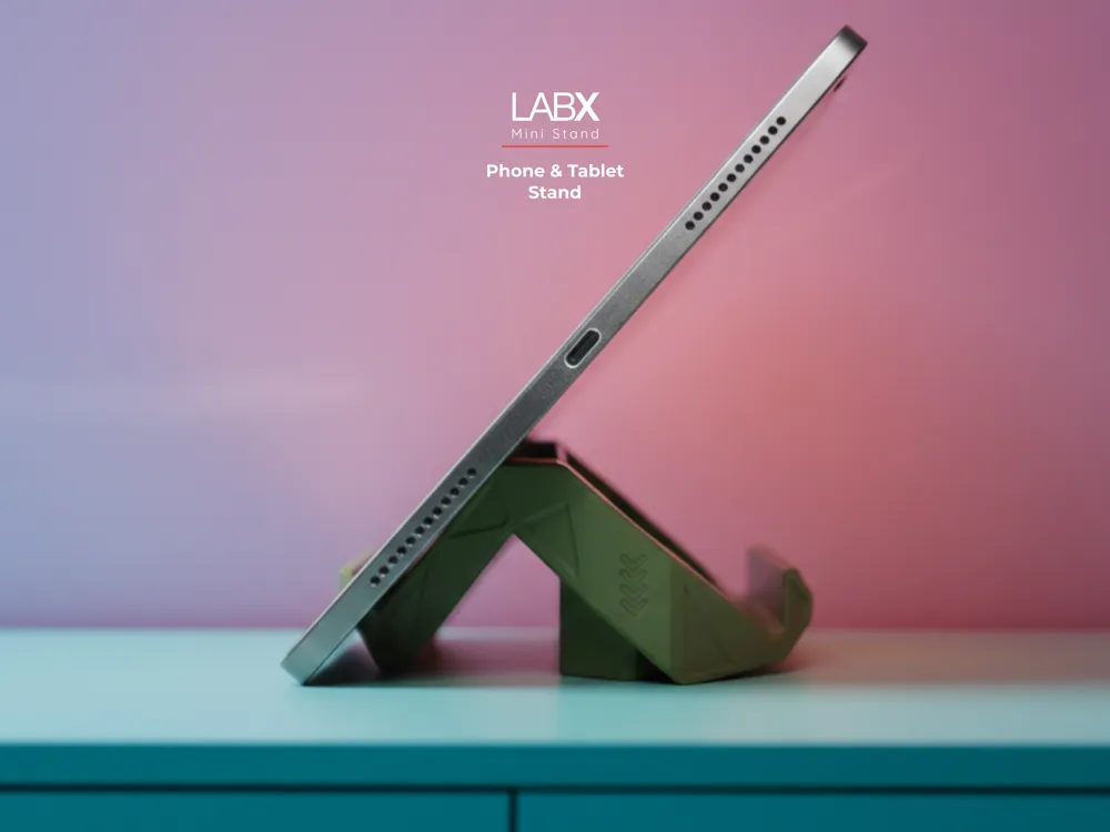 Labx Mini Stand – Phone & Tablet Stand - Free 3D Print Model - MakerWorld