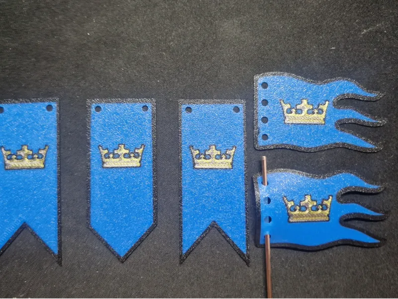 Crown king flag (Le go compatible)
