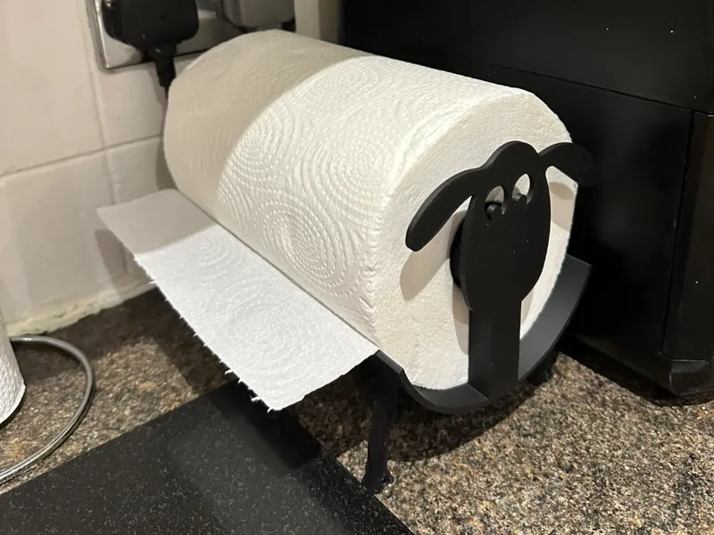 Sheep (Shaun) Kitchen roll, Screw-On Tail Version 