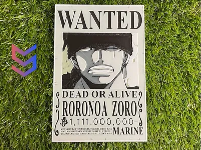 One Piece : Wanted Roronoa Zoro Hueforge