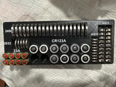 Gridfinity Specialty Battery Holder, Deep