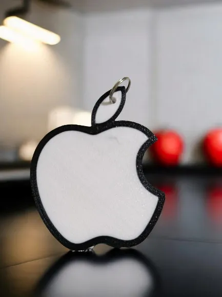 Apple logo keychain or coaster by Faber75 - MakerWorld