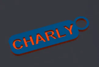 Charly Name Keychain
