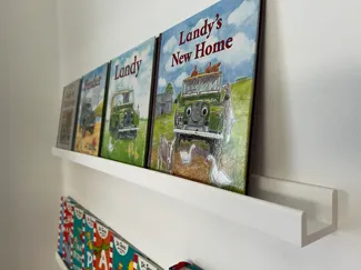J-Shelf - Modular Book Ledge for Children's Books