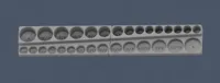 Single Color - Debossed Numbers
