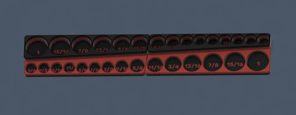 Quinn 3/8 Master Socket Set Organizer - Compact - Free 3D Print Model ...