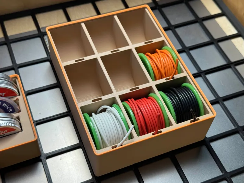 Wire spool holder 3x4x7 Gridfinity