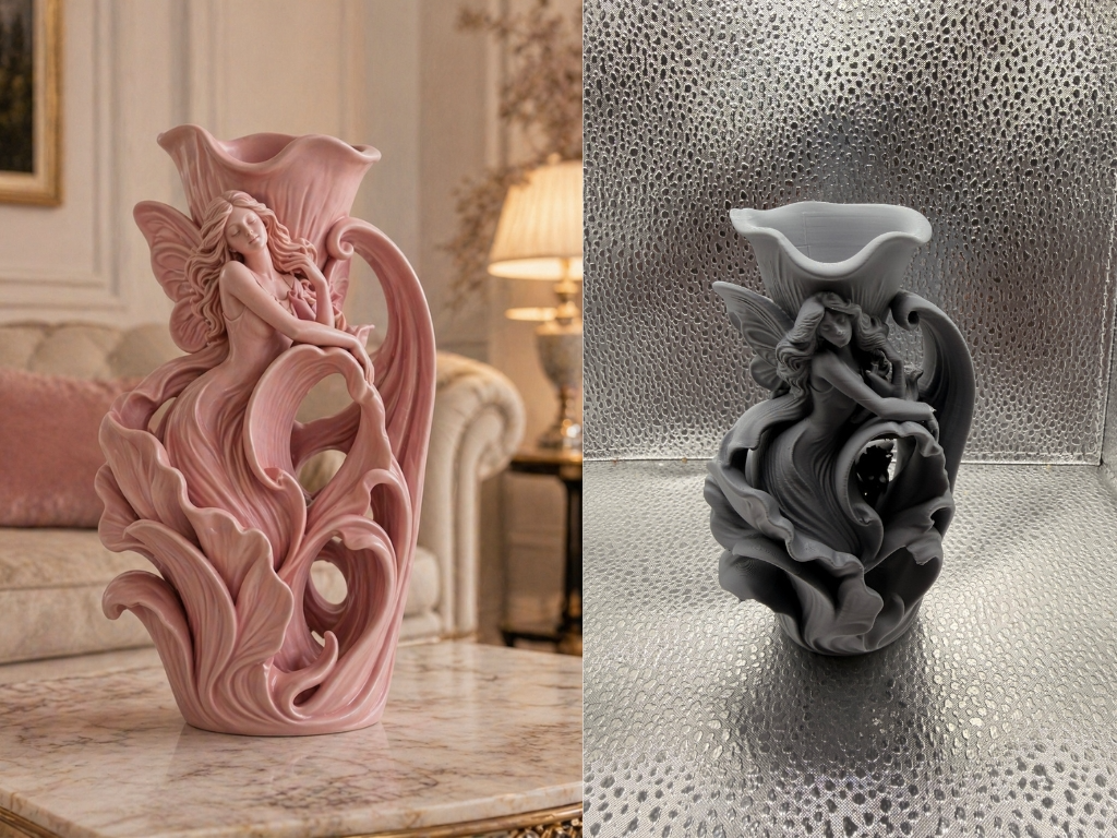 Blush Fairy Dream Vase Elegant Fantasy Decor