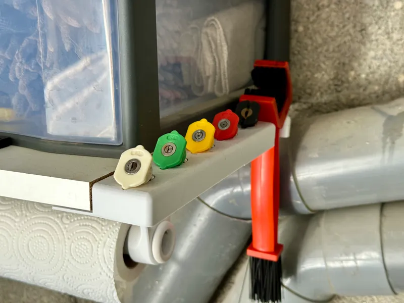 Pressure Washer Nozzles and chain brush Holder