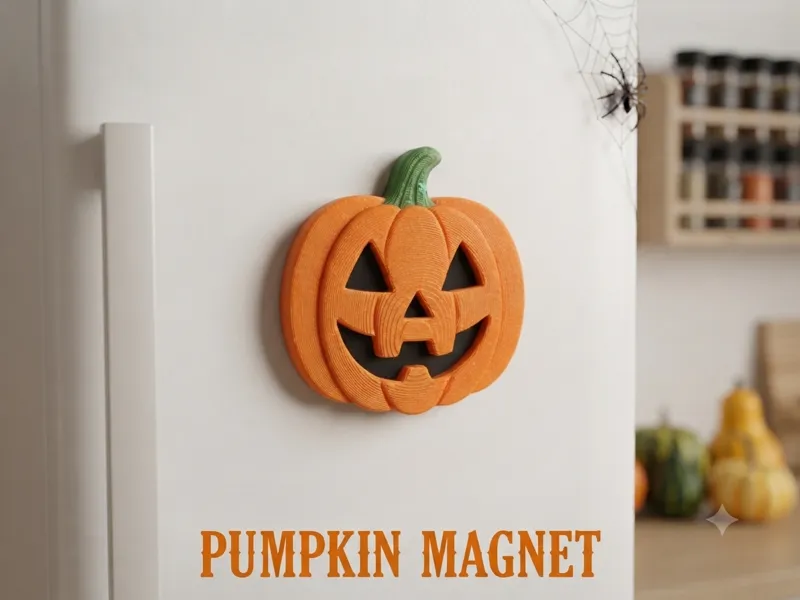 Halloween Pumpkin Fridge Magnet