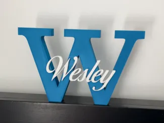Wesley Name Sign