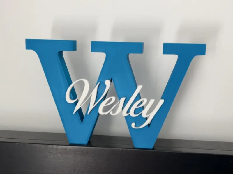 Wesley Name Sign