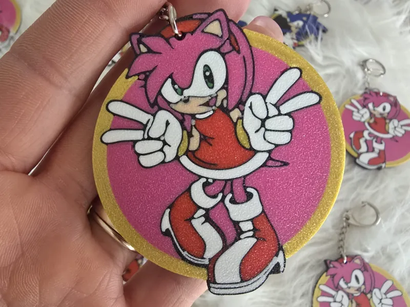 Keychain Amy rose From Sonic