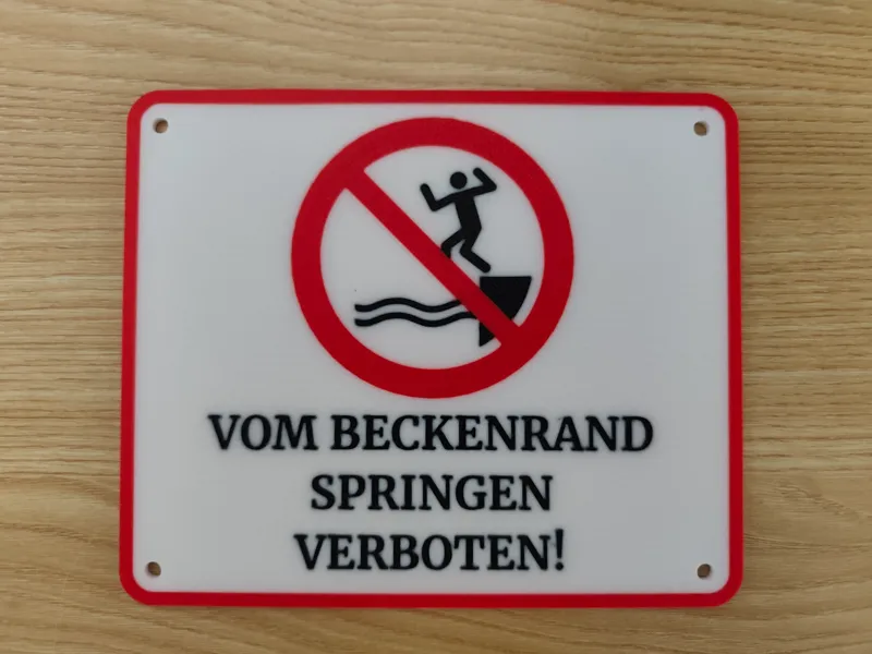 Beckenrand Springen Verboten