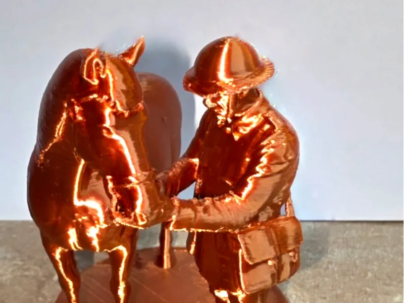 Soldier and war horse