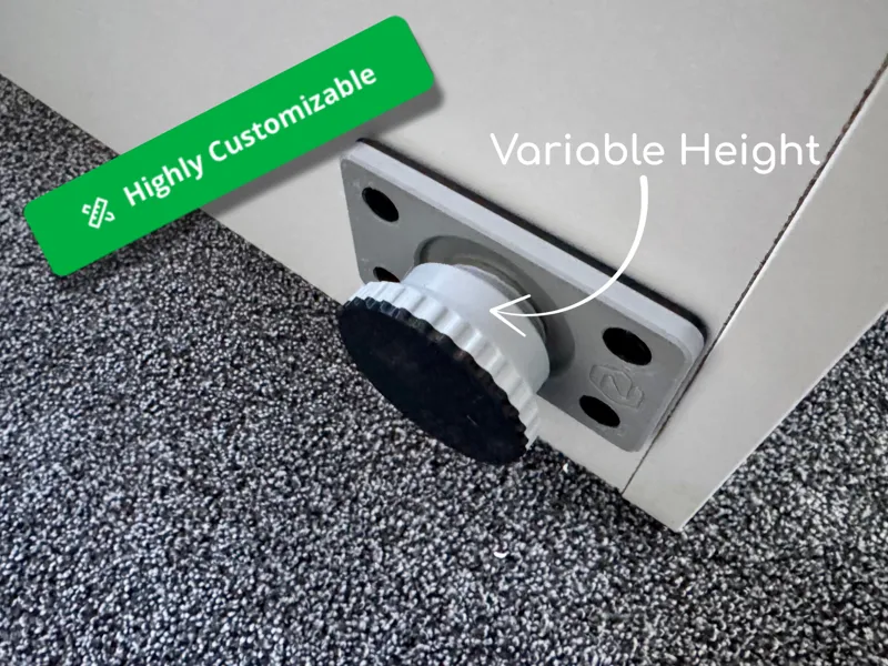 Adjustable Replacement Feet for IKEA METOD Cabinet