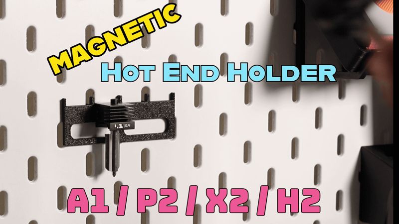 Magnetic HotEnd Holder Ikea Skadis