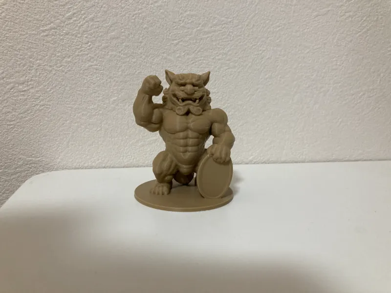 Muscular Shisa figurine