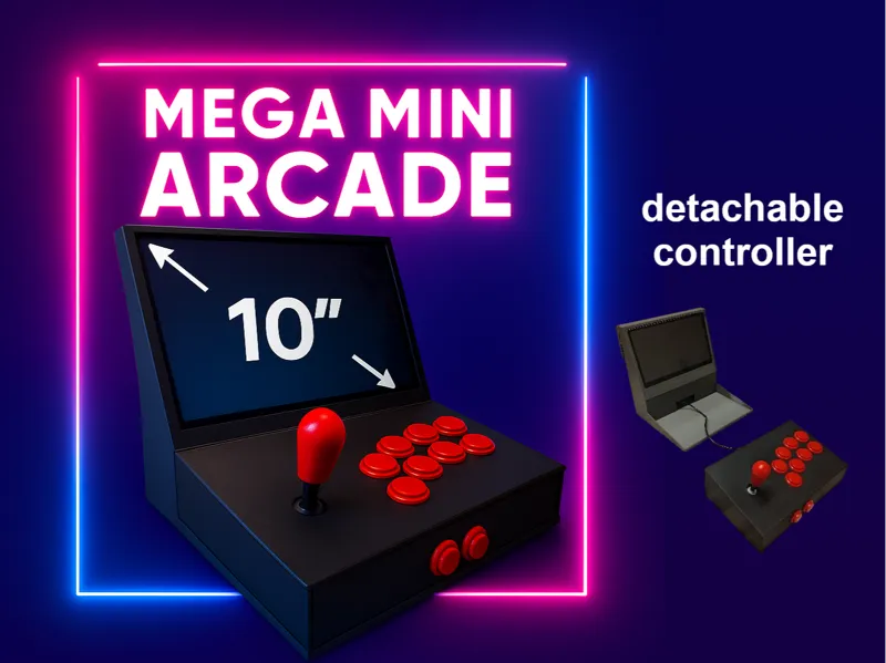 MEGA mini arcade 10" with detachable controller