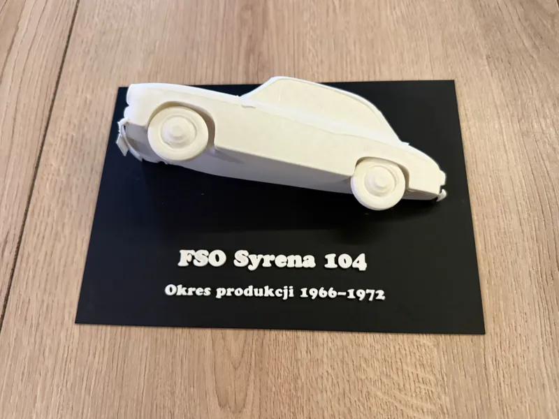 FSO Syrena 104 – Display Plate