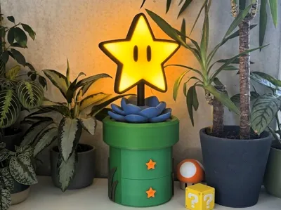 Star Warp Pipe Ambient Light & Storage / No AMS