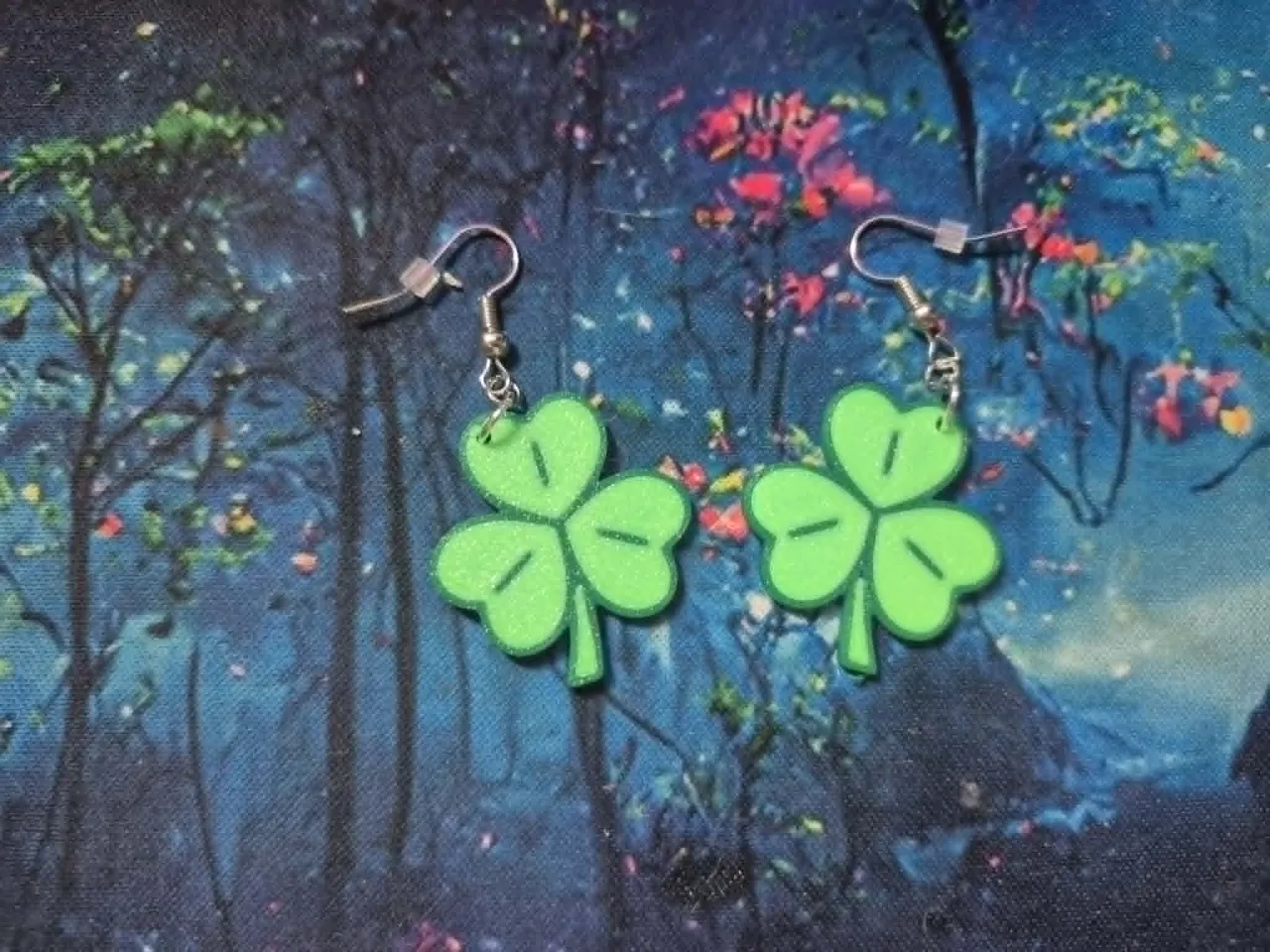 Shamrock Earrings view 2