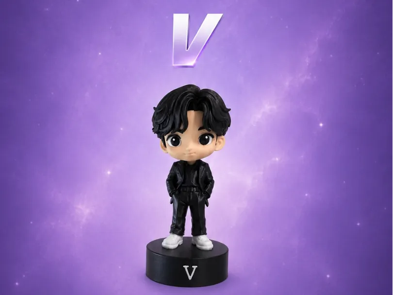 Figura decorativa: V - BTS - By Parts. Referencia del modelo original.