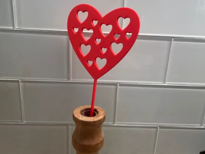 Heart Stem with small cutouts