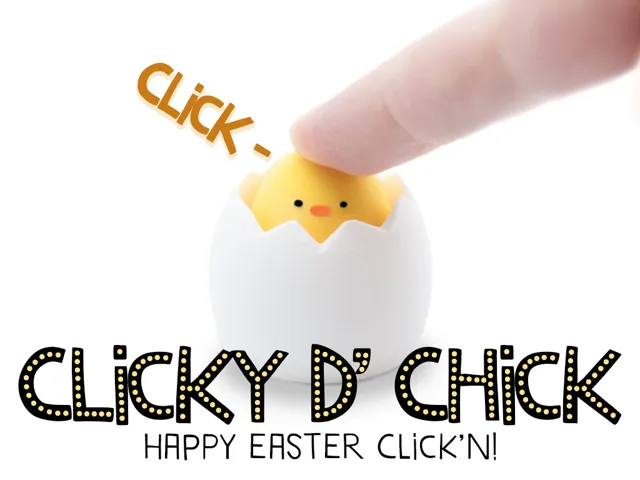 Easter Chicken Keyboard Clicker - No Supports