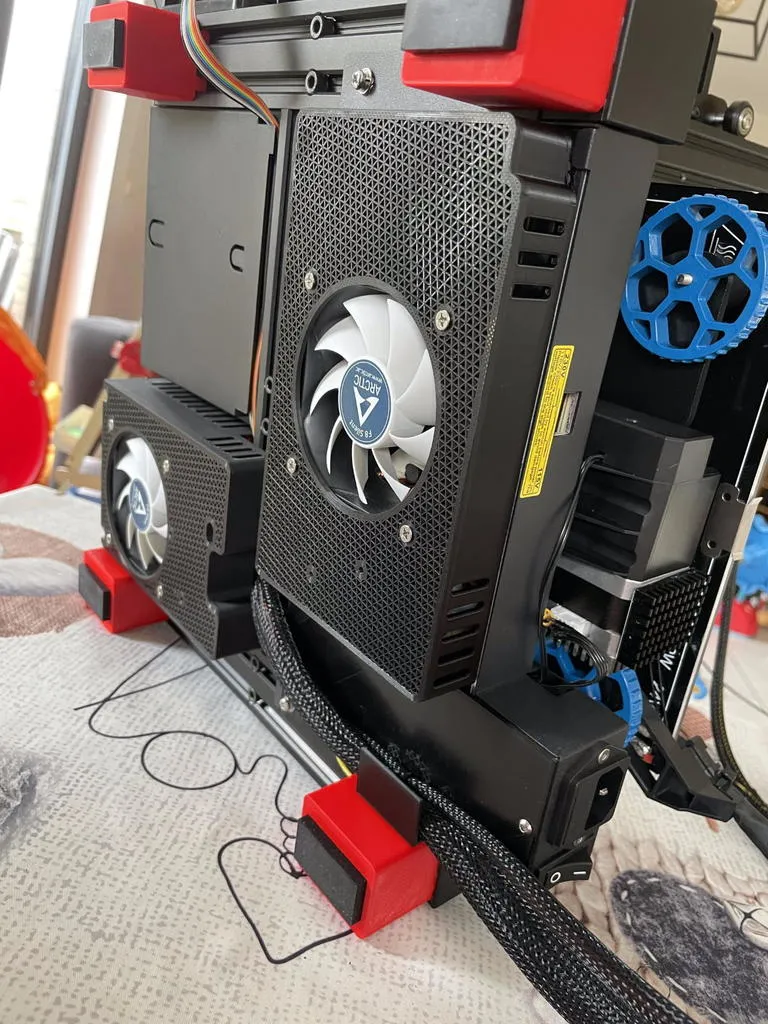 Ender 3 V2 PSU cover for 80X25mm fan