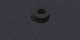 Low profile mic arm F 3/8" to M 5/8" adapter