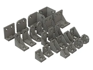 Corner Brackets For System20 2020 / 2040 Extrusion