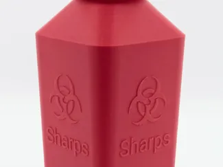 Sharps disposal container