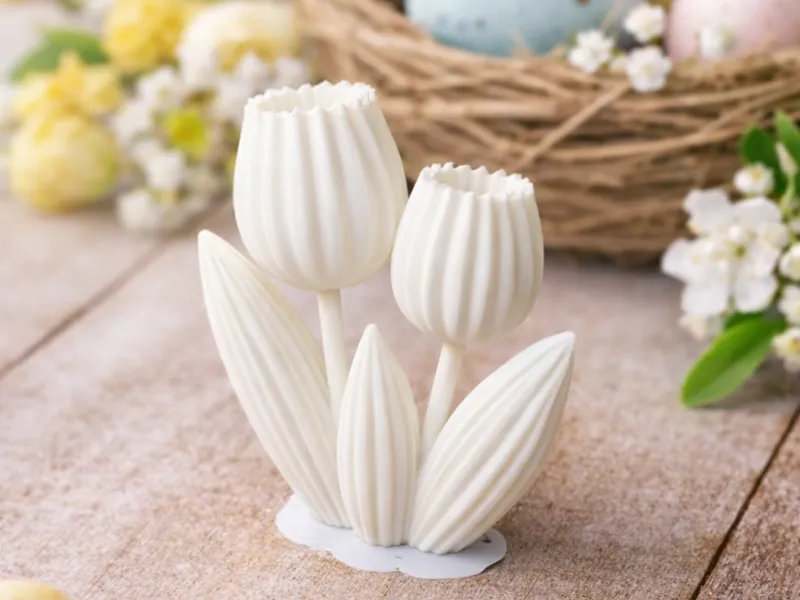 Ribbed Easter Flowers