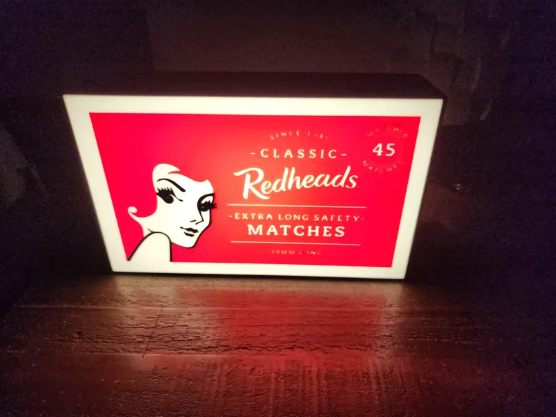 Redhead Matchbox Lightbox