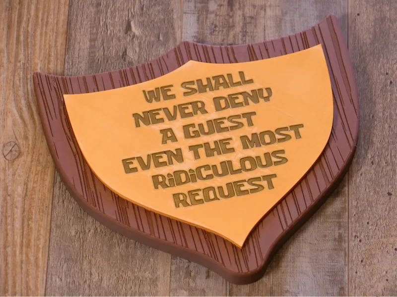 Krusty Krab Guest Request Placard – Replica Prop
