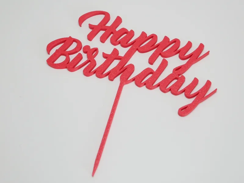 Glückwunsch Kuchen Topper "Happy Birthday"