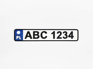 License plate Poland