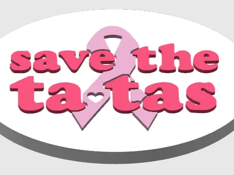 Save The Ta Ta's keychain