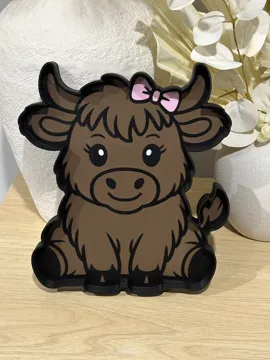Bandeja organizadora: Highland Cow Jewellery or Bead Trinket Tray — vista de referencia 5