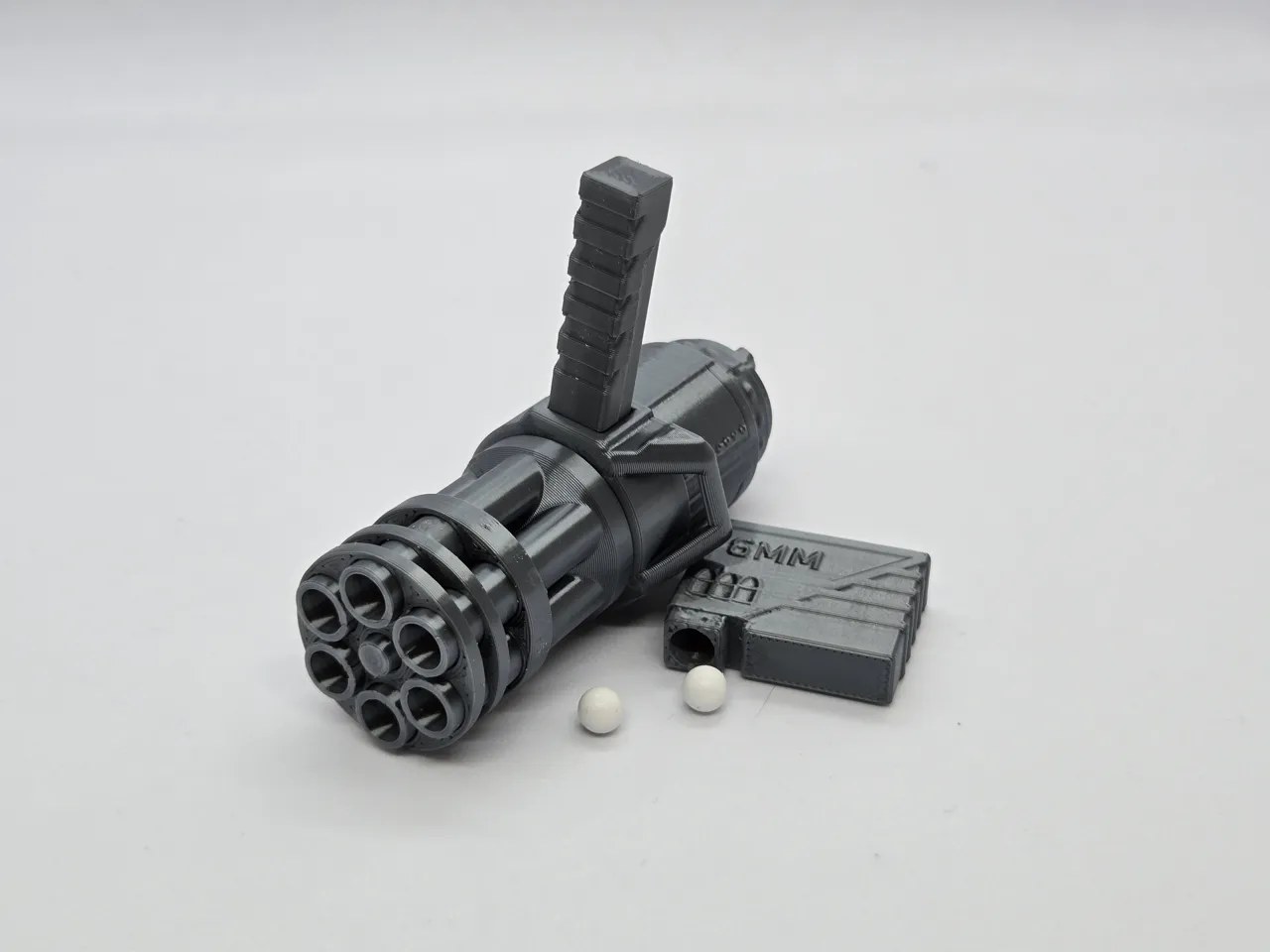Minigun Keychain V2 — Functional BB Blaster view 2