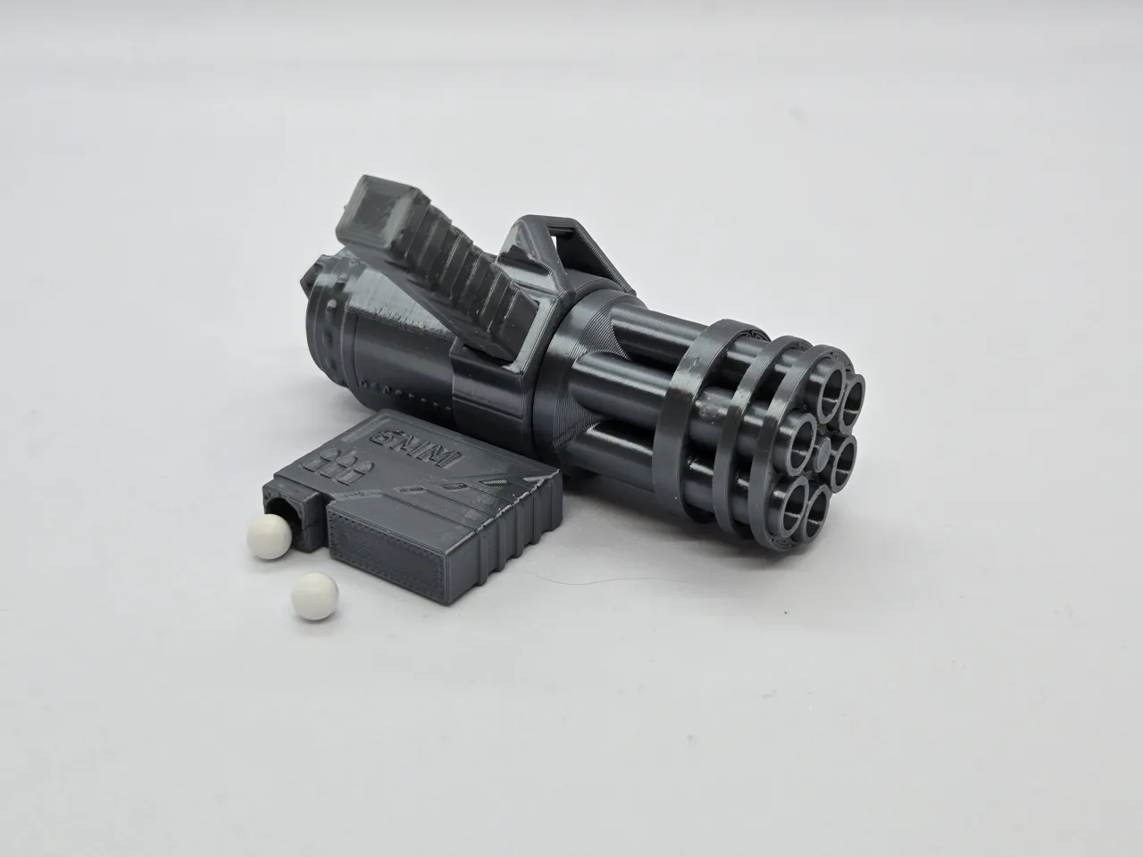Minigun Keychain V2 — Functional BB Blaster view 3