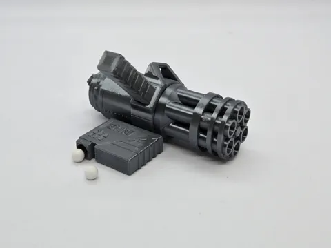 Minigun Keychain V2 — Functional BB Blaster view 3