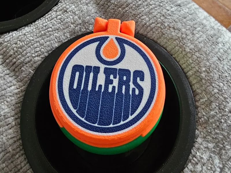 NHL Edmonton Oilers Logo Pop/Beer can Lid