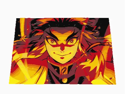 Flame Hashira Demon Slayer 3D Hueforge