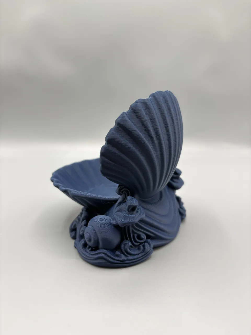 Coastal Seashell Jewelry Dish with Ornate Base view 4