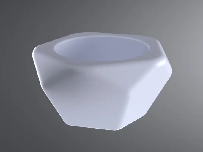 Pentagon egg holder, egg cup