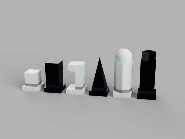 Miniatura 1 do modelo 3D Minimalist Chess Set