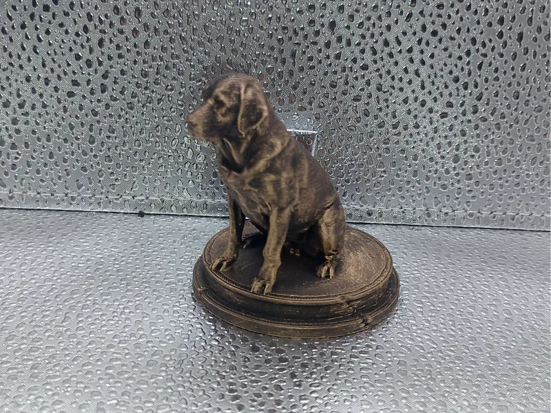 Labrador Retriever Dog Bust – 7cm Miniature Statue